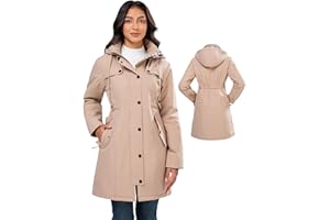 WASOTO Heated Jackets for Women 18400mAh Battery Pack Charger Waterproof Slim Fit Lightweight Heated Womens Jacket Outdoor