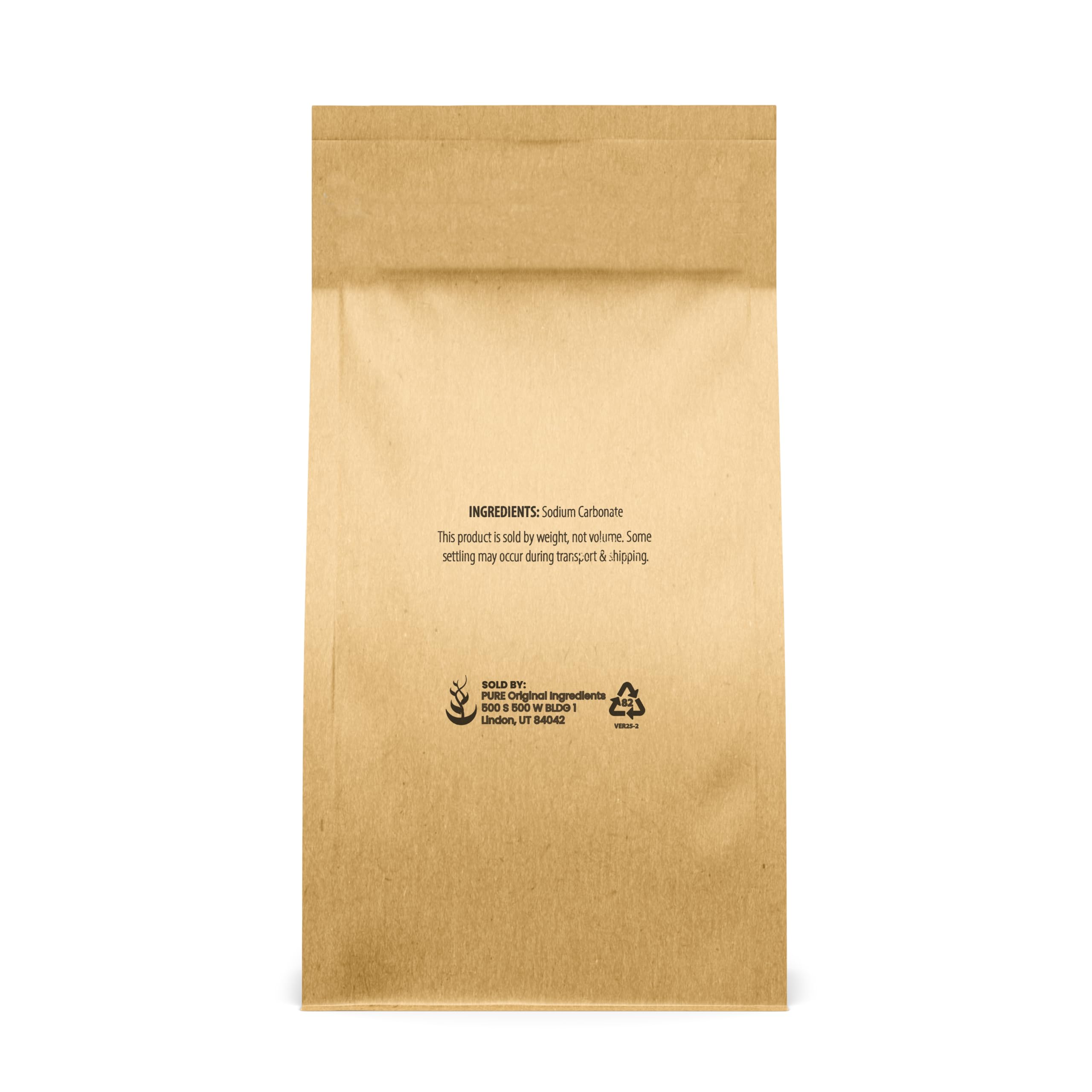 Pure Original Ingredients Natural Washing Soda (5 lb) Multipurpose Cleaner, Water Softener, Stain Remover.