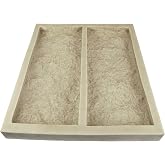 Stone Veneer Rubber Molds for Concrete, XL Cut Limestone Mold, Creates Two 18.5" x 8" x 1.75" Stones