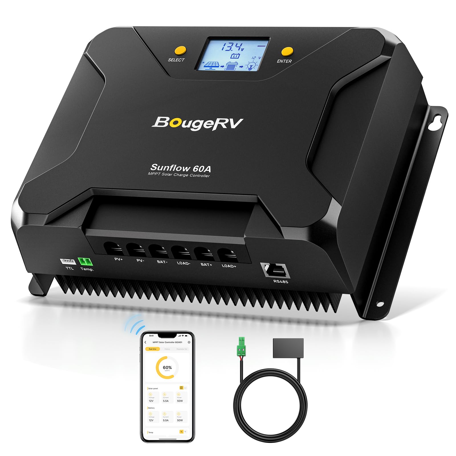 BougeRV Sunflow MPPT Solar Charge Controller