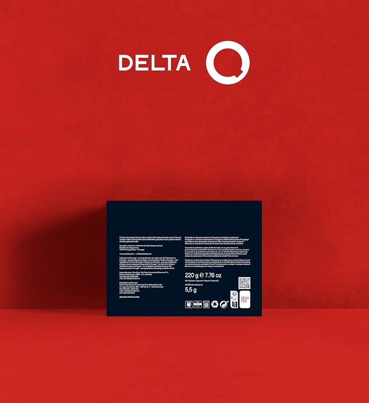 Delta Q Qharacter 40 Capsules de Café, Intensité 9