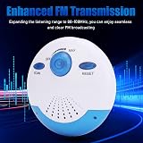 RiToEasysports IPX7 Waterproof Shower Radio FM Speaker Portable Handle 360 Sound view 5