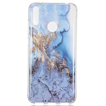 Lomogo Huawei Y7 2019/Y7 Pro 2019 Case Soft Silicon Case Shockproof Anti-Scratch Marble Case Cover for Huawei Y7 Prime 2019/Y7Pro 2019 - LOYHU190236 L8