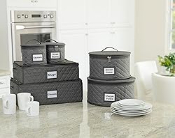 2 Pack 6" Small Plate Storage Case - China Storage