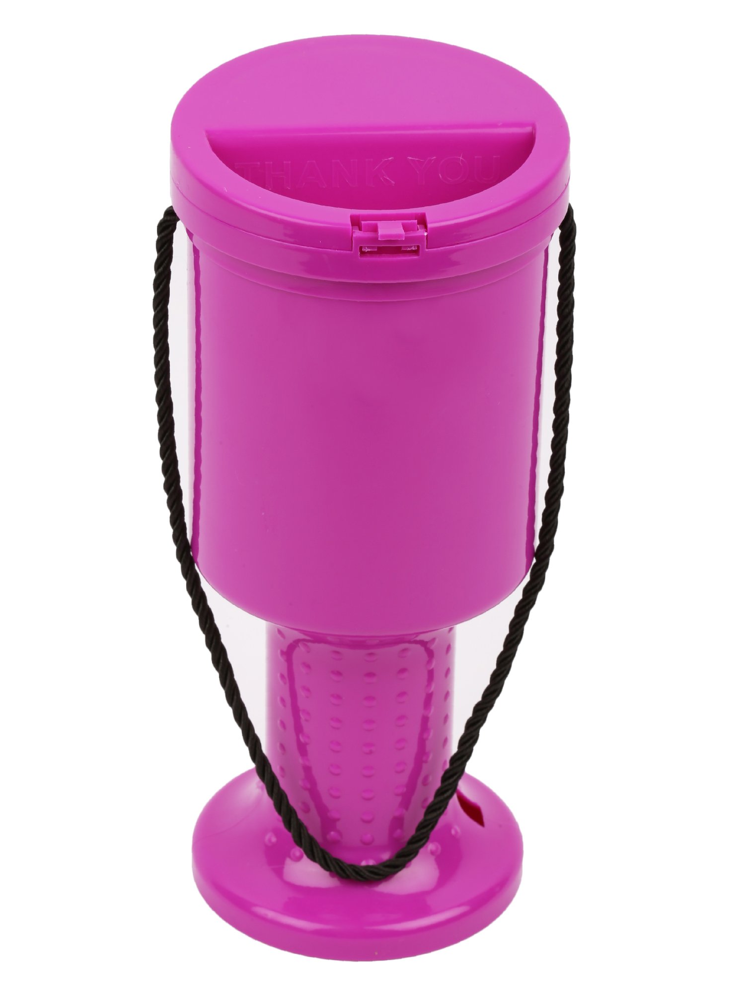Hand Held Plastic Collection Box. Charity Box- Money Box- (Pink)