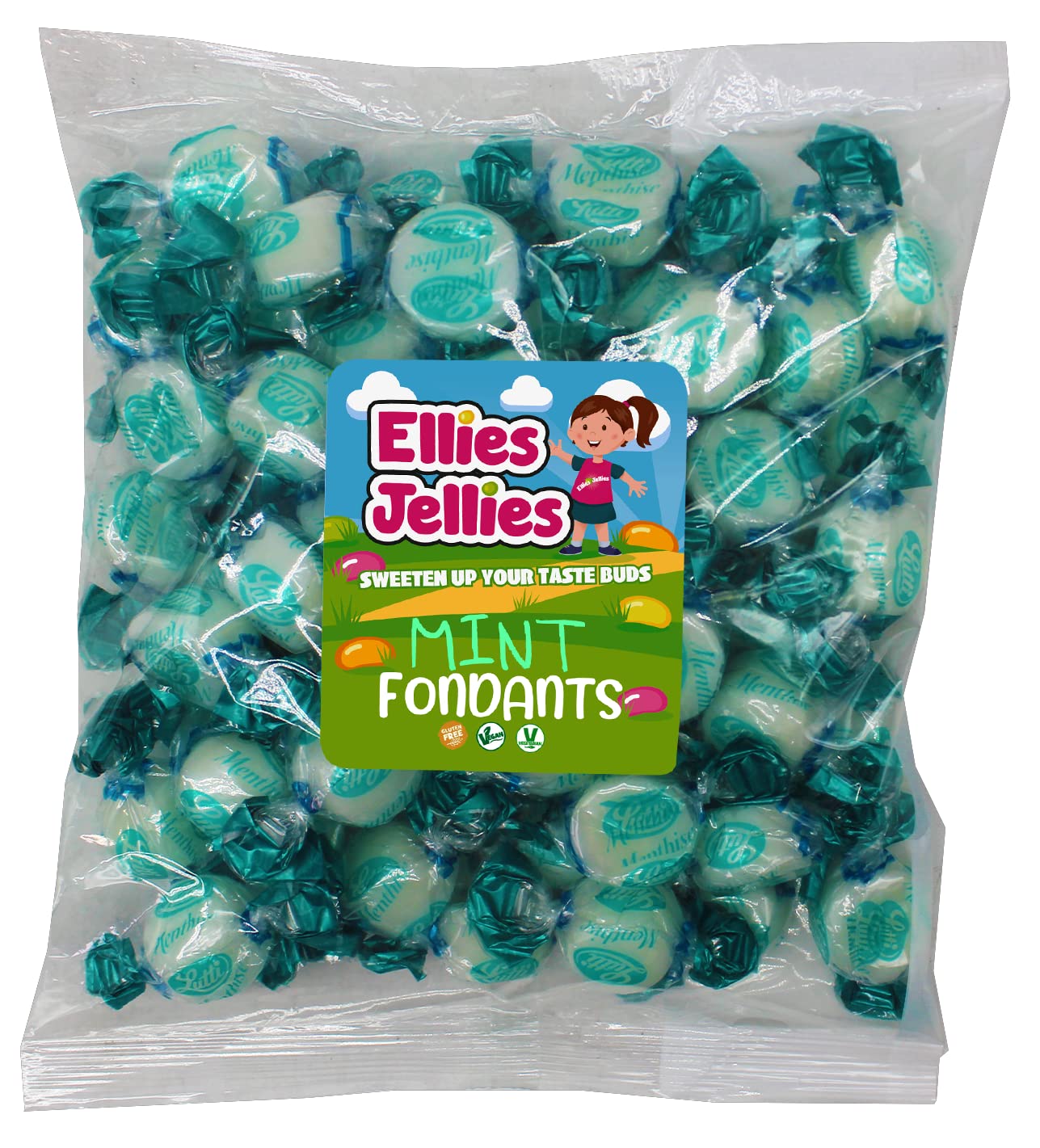 Ellies Jellies® Mint Fondants 500g Bag
