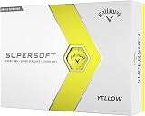 Callaway Supersoft Golf Ball 2023 Yellow Hyper Elastic SoftFast Core view 1