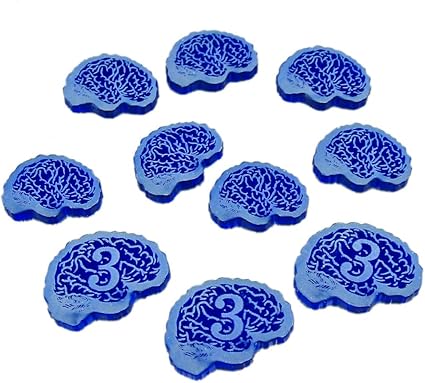 Cthulhu, Sanity Token Set, Translucent Blue (10)