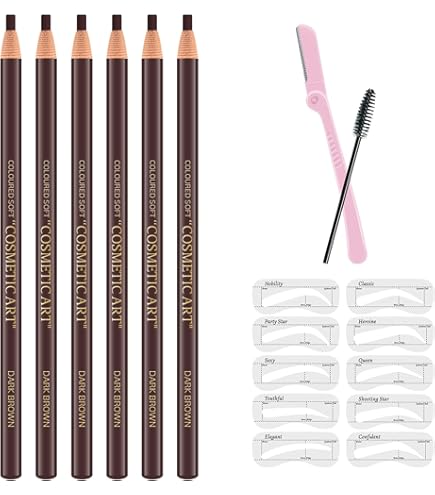 Amazon.com : LSxia Waterproof Eyebrows Pencil Set, Lapiz de Cejas