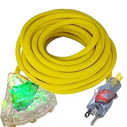 Pizety 100 ft Extension Cord 12/3 SJTW – Heavy