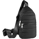 Sling Bag for Women Quilted Puffer Crossbody Bags Small Puffy Purse for Women