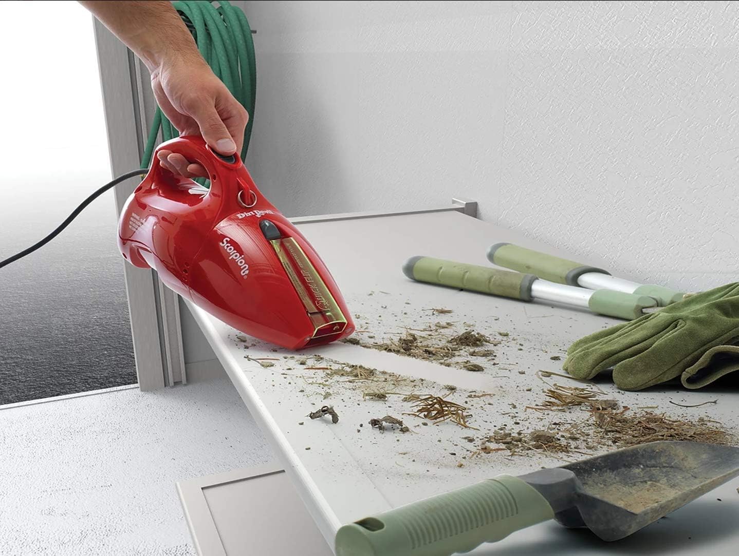 Dirt Devil SD20005RED Scorpion Handheld Vacuum Cleaner, Corded, Small, Dry Hand Held Vac With Cord, Red (Design Might Vary) - Household Vacuum Bags Upright