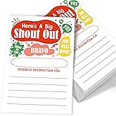 Shout Out Appreciation Recognition Reward Cards For School or Work Bulletin Board(50 Pack), for Teachers, Students, Staff Appreciation, Coworkers, Office Staff, Team Building Office Morale Booster