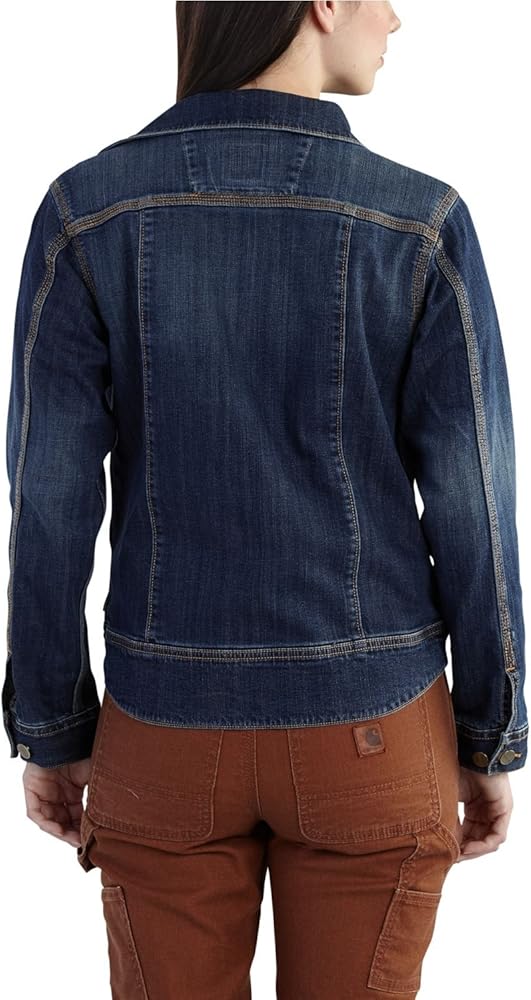 carhartt women's brewster denim jacket