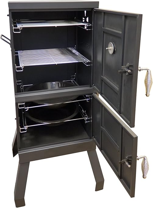 Amazon Com Hiland Az Patio Heaters Charcoal Smoker Vertical Bbq Smoker Grill Garden Outdoor