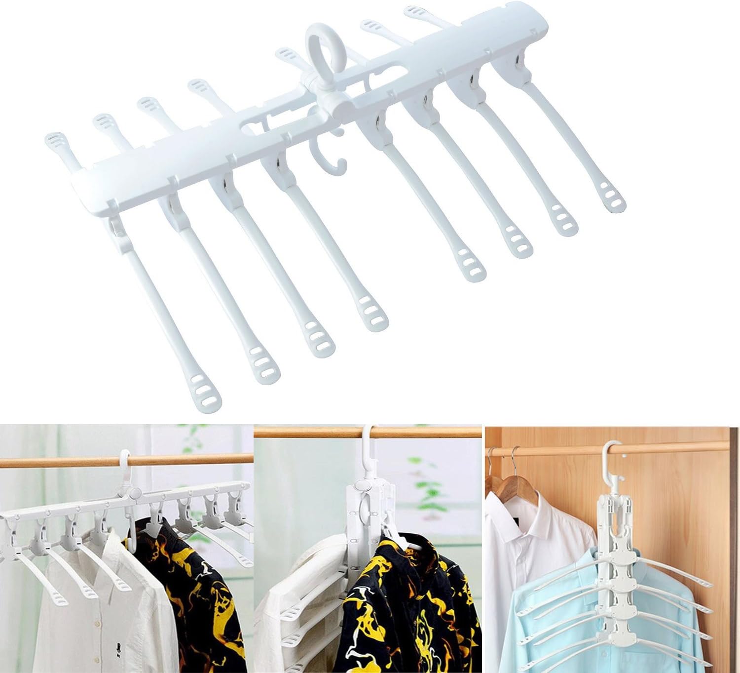 Accessorieskits524 Clothes Hangers Plastic Foldable Retractable