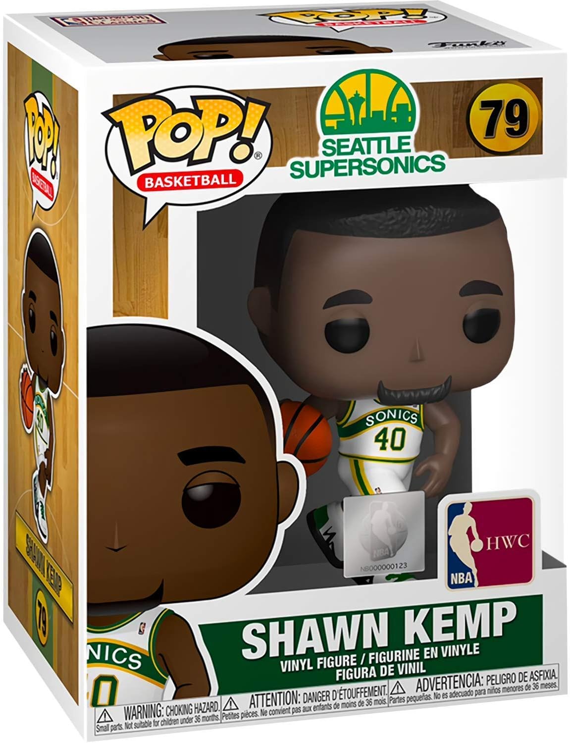 Funko POP! NBA: Legends-Shawn Kemp, (Sonics Home), Collectable Vinyl Figure, Gift Idea, Official Merchandise - Image 3