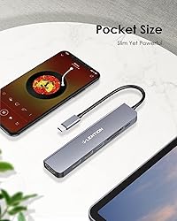 LENTION USB C Hub with 100W Charging, 4K HDMI, Dual