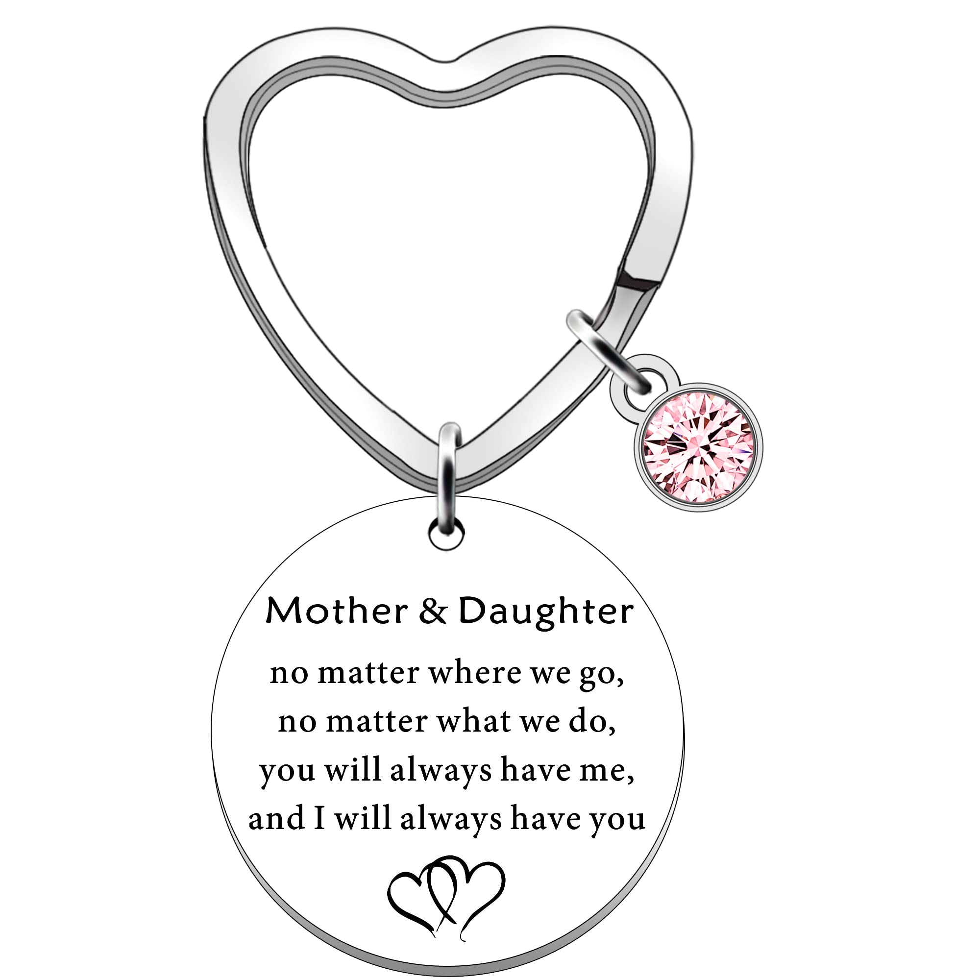 SDOFY Gifts for Mum Mother Daughter Keyring Keychain Mum Mom Mummy Birthday Christmas Mothers Day Gifts(no matter)