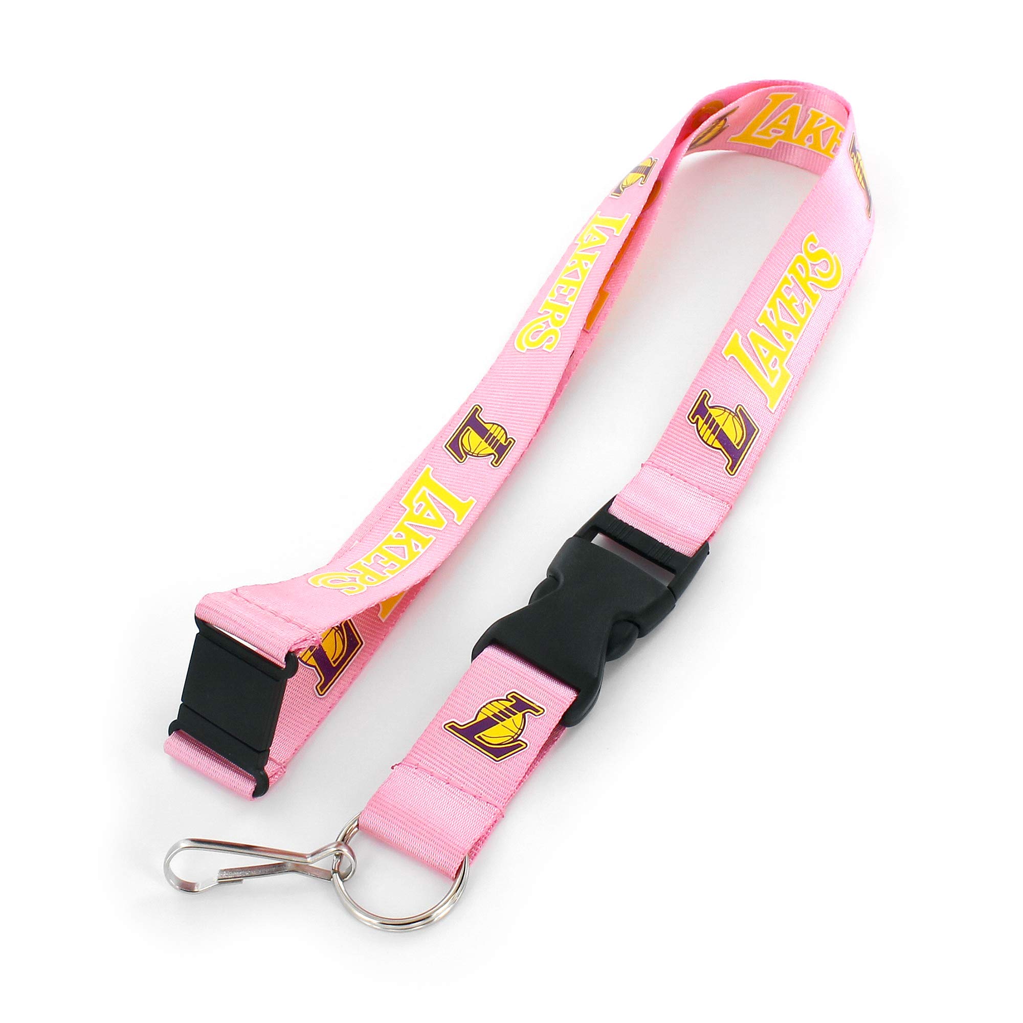 aminco NBA Los Angeles Lakers Team Lanyard, Pink