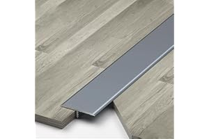 3Pcs Aluminum T Molding Floor Transition Strip 2.9ft Long, Floor Door Divider Strip Flooring Edge Trim Floor Cover Strips for