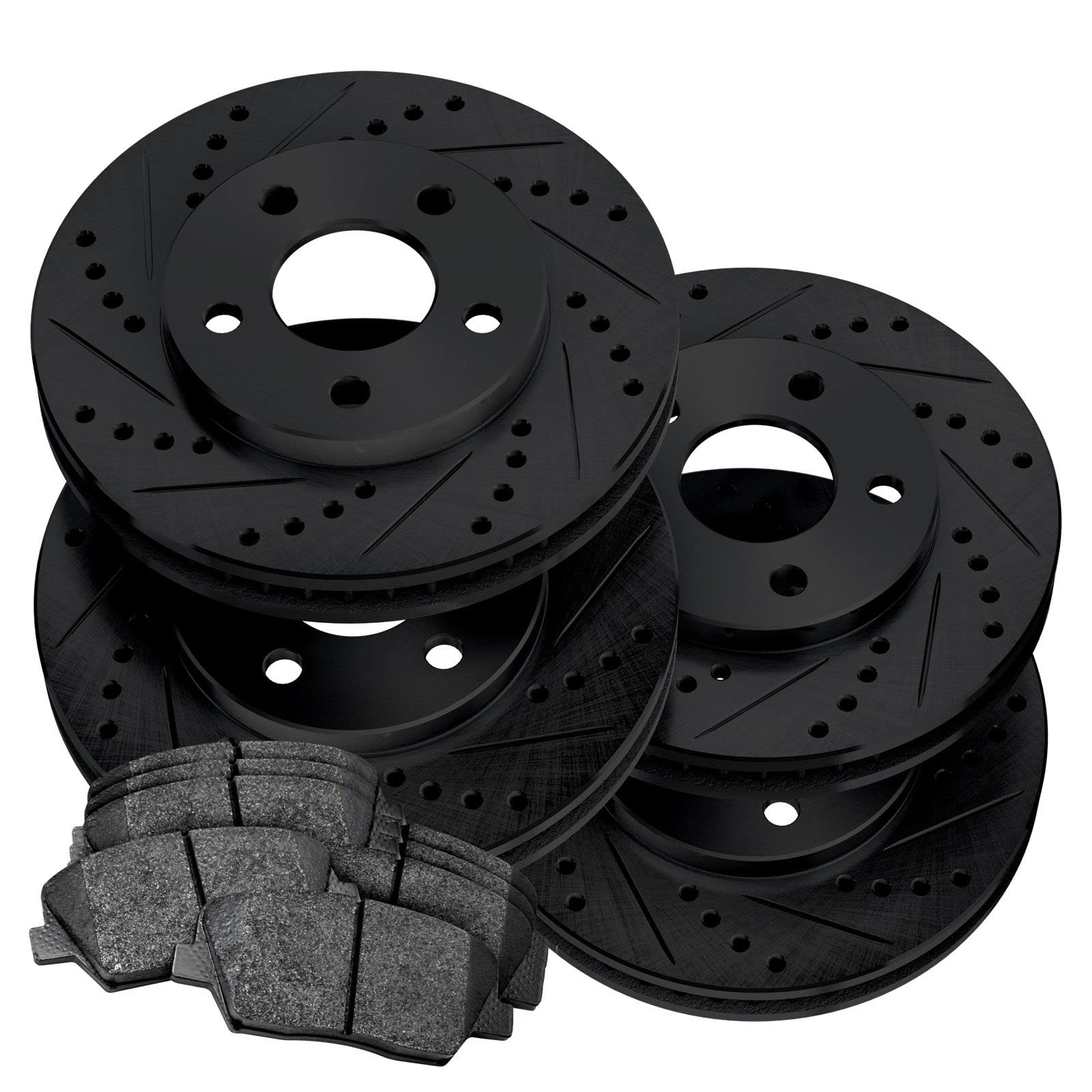 Photo 1 of ***INCOMPLETE - ONLY 2 ROTORS INCLUDED - SEE PICTURES***
PowerSport Front Rear Brakes and Rotors Kit |Front Rear Brake Pads| Brake Rotors and Pads| Semi Metallic Brake Pads and Rotors |fits 2005-2021 Chrysler 300; Dodge Challenger, Charger, Magnum
