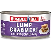 Bumble Bee Lump Crab Meat, 6 oz | Wild Caught, Small Chunks, 14g Protein &amp; 1g Carb Per Serving - Drain Before Use, Packaging May Vary