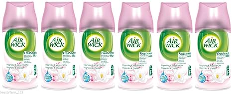 6x 250 ml Air Wick Freshmatic Max Nachfüller Airwick Duft frischer Magnolie & kirschblüte / Magnolia & cherry Blossom