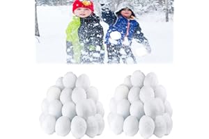 CDBZ 100 PC Fake Snowballs for Snowball Fight Indoor, Indoor Snowball for Kids,Snow Toy Balls for Indoor or Outdoor Play,Fake Snowballs Winter Xmas Decoration.