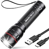 GEARLITE 2000LM Rechargeable LED Torch, 3 Modes, Zoomable Waterproof Flashlight view 1