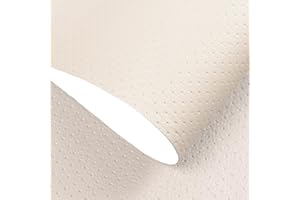 JUCHENG 8x79inch Breathable Perforated Self-Adhesive Leather Repair Patch for Furniture, Couches, Car Seats, Office Chairs Faux Leather & Vinyl Repair Kit (Beige)