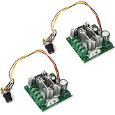 RioRand 6V-90V 15A PWM DC Brushed Motor Speed Controller &ndash; 0-5V Analog/PLC Control, Reverse Polarity Protection, for DIY Robotics &amp; Industrial Automation (2PCS)