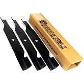 3 Pack of Copperhead Hi Lift Blades for 54" Deck fit 187254 187256 532187256