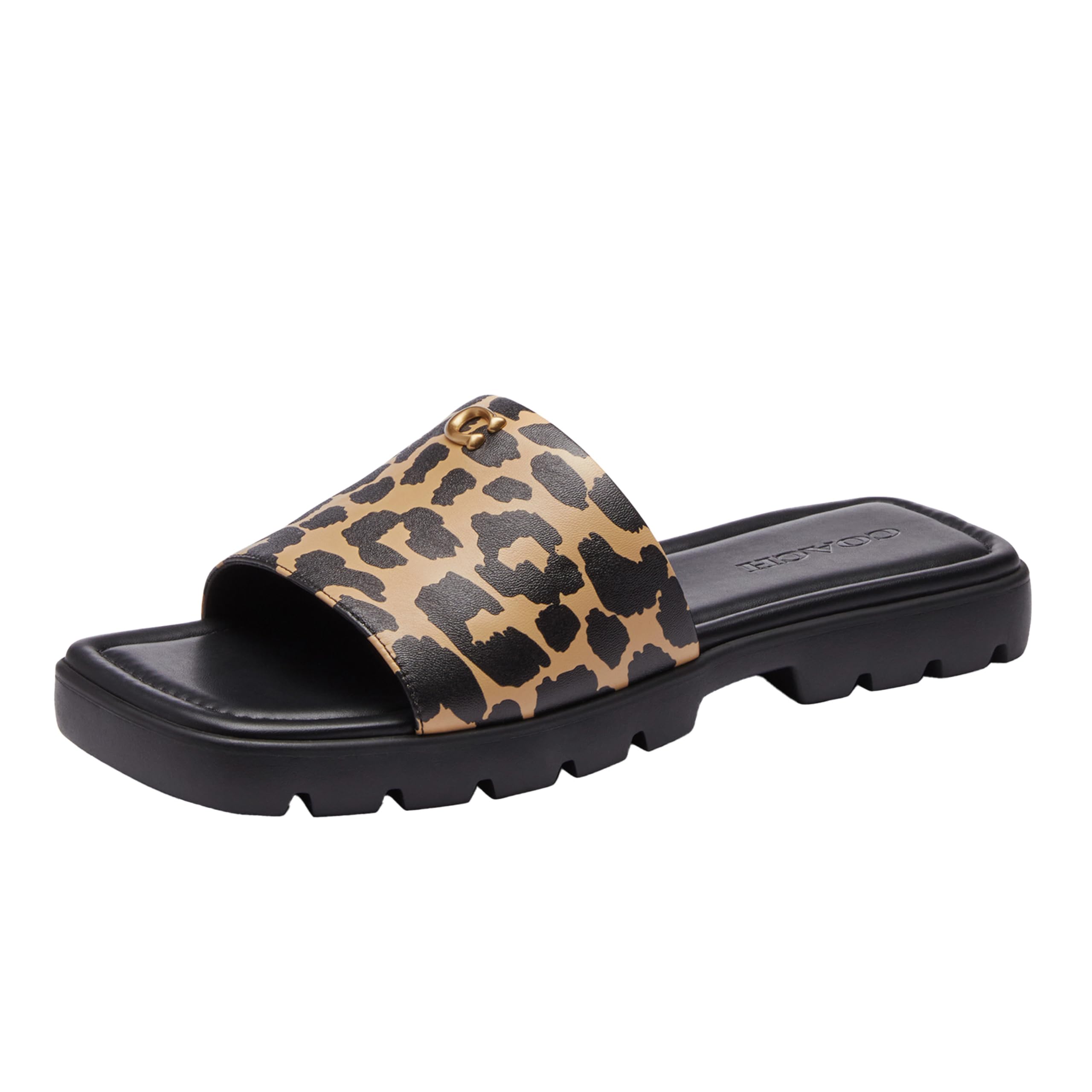 Coach Women’s Florence Sandal, Leopard, 9