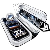 ESR 3 Pack for iPhone 17 Pro Max Screen Protector, Classic Clear | Easy One-Pull Installation, 2X Impact Absorption, 9H Tempered Glass, Full-Coverage Protection, UltraFit Tray, Bubble-Free