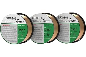 NICETECH, MIG Solid Welding Wire, Carbon Steel, ER70S-6 (3PK, .035" 2LB)