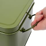 Thistlewood Seed Packet Storage Tin Moss Green with 3 Compartments view 7
