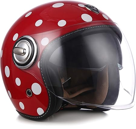 Soxon® SP-888 „Bubble“ · Jet-Helm · Motorrad-Helm Roller-Helm Scooter-Helm Bobber · ECE Sonnenvisier Schnellverschluss SlimSh
