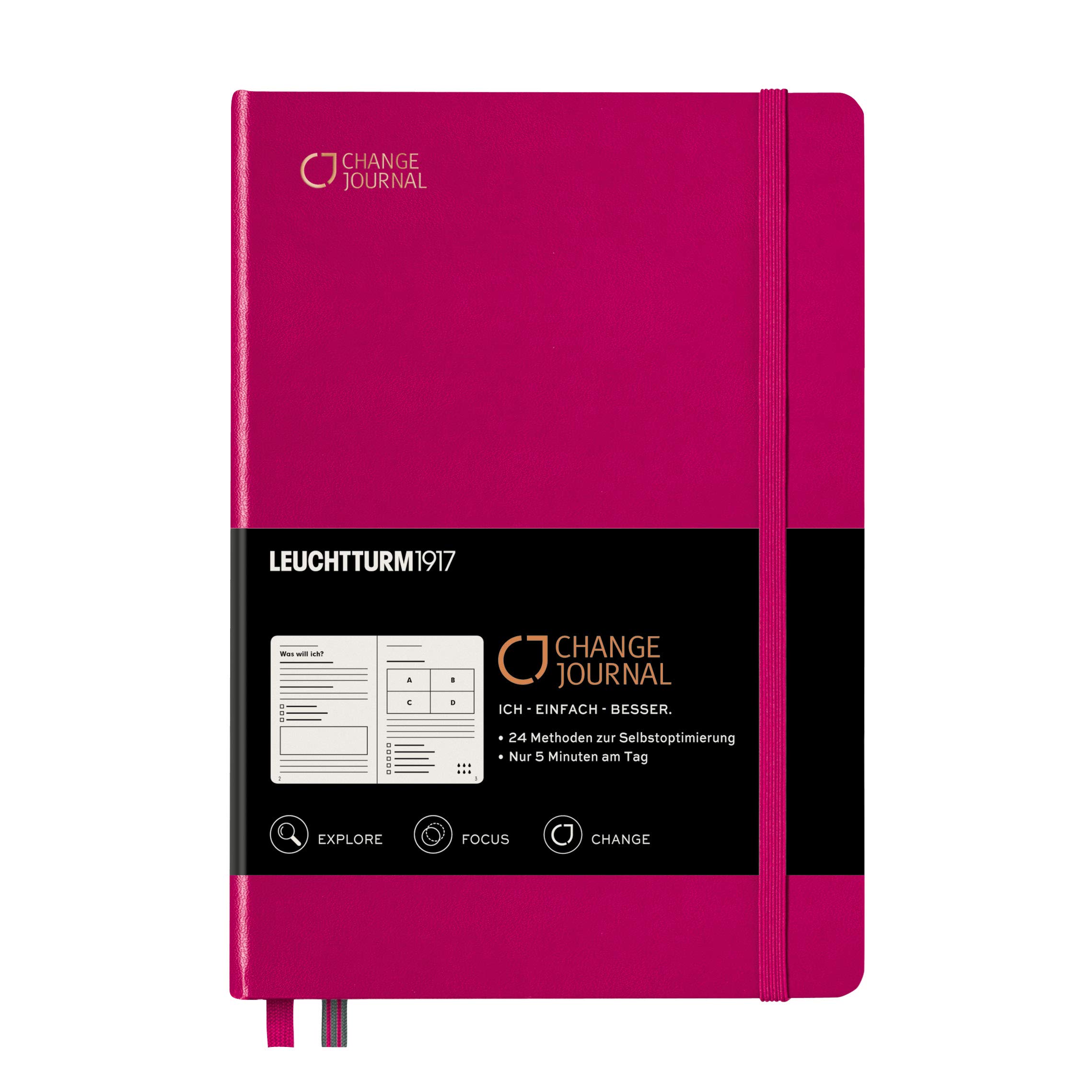 LEUCHTTURM1917 360440 Change Journal Medium (A5), Berry, German