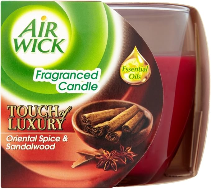 Air Wick Candle Oriental Spice and Sandalwood 115 g (Pack of 6) Amazon