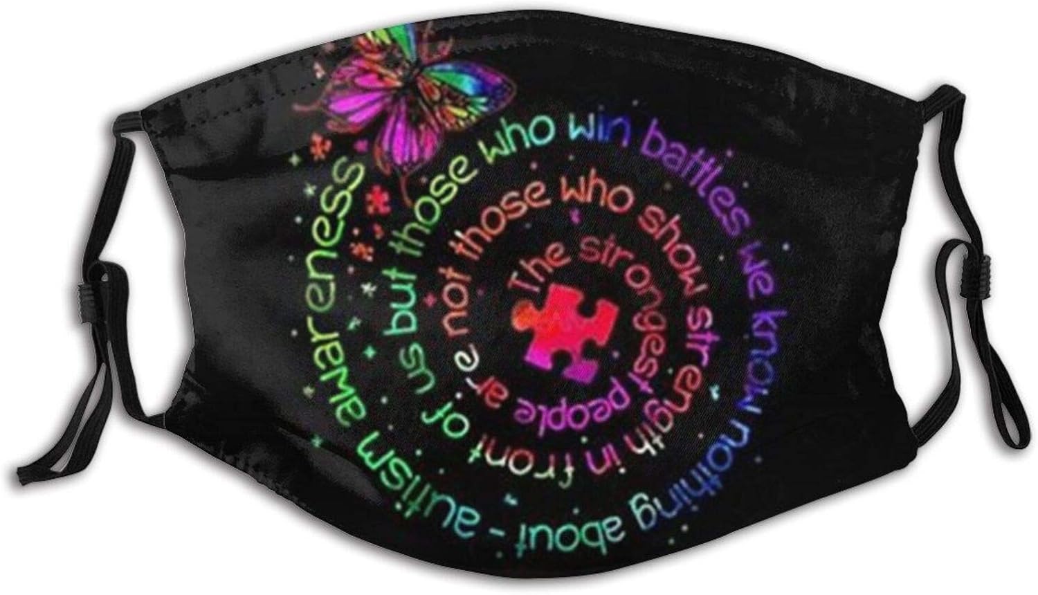 Autism Face Mask, Autism Awareness Masks Balaclava with 2 Pcs Filters