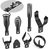 POPULO 8-Piece Drain Snake Drill Attachment - Tackle Any Clog with Precision,Commonly Used in POPULO 50FT-100FT AC Drain Cleaning Machine,Suitable for 5/16-inch to 3/4-inch Drain Snake Cable
