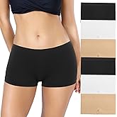 Desanlapi Boyshort Panties Womens Full Coverage Seamless Underwear Soft Stretch Boxer Briefs