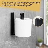Sayayo SUS304 Stainless Steel Toilet Paper Holder Matte Black Square EGKN2211-B view 6