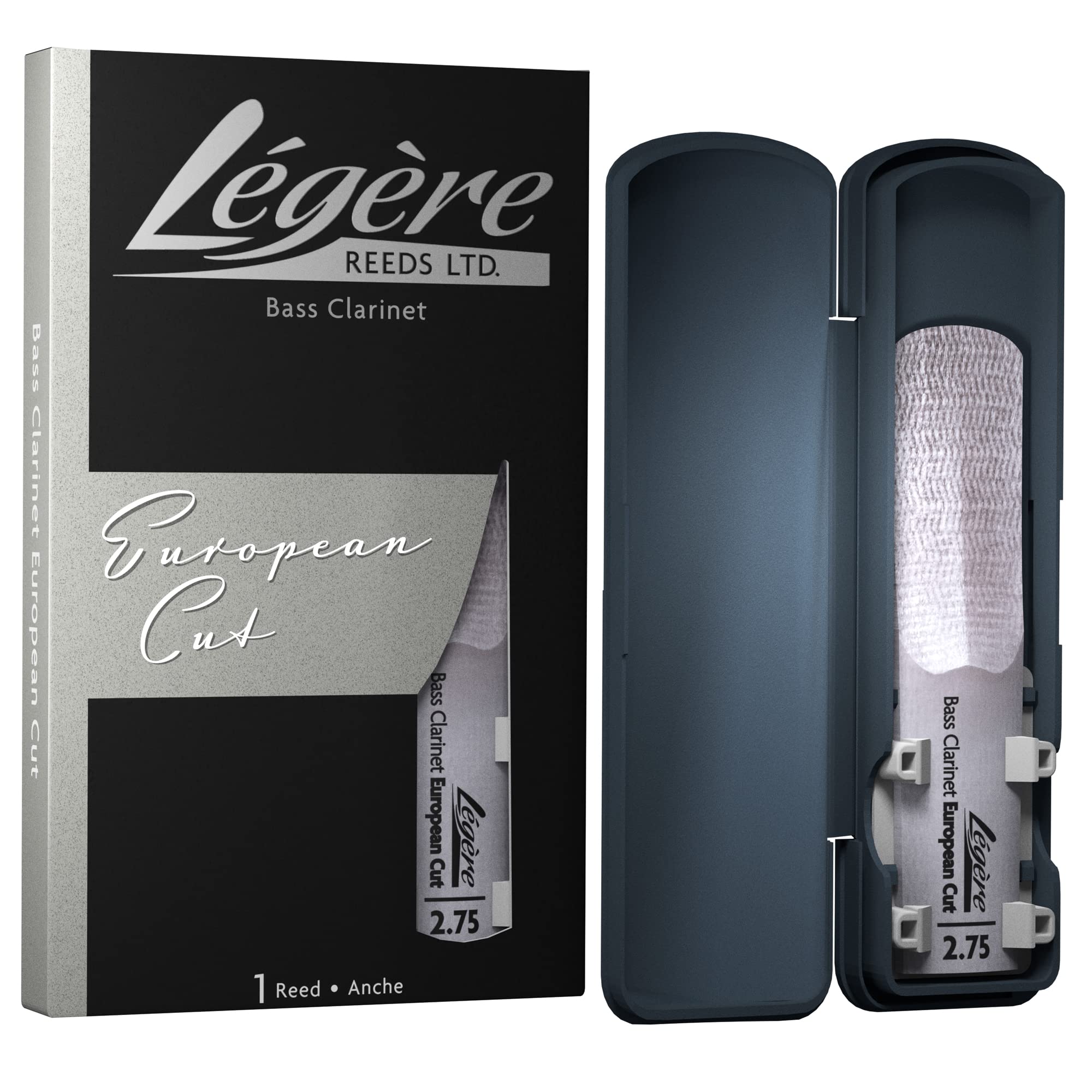 Légère Reeds - Bass Clarinet Reed, European Cut, Strength 2.75 (BCES2.75) - Premium Synthetic Woodwind Reed