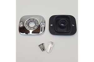 BILLET PROOF DESIGNS Front Brake Master Cylinder Chrome Cover w/Gasket for 1996-2007 Harley Electra Glide, Street Glide, Road Glide, Road King, 1996+ Softail & Dyna, 2002-2017 V-Rod & 1996-2003 Sportster HD# 45004-96