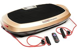 VX-POWER EVOLUTION FITNESS VX-Power Slimplate Galaxy - Vibration Plate Whole Body Vibration Platform Exercise Machine with Resistance Cords for Body Shaping, Cardio, Toning & Wellness, Bluetooth Speakers