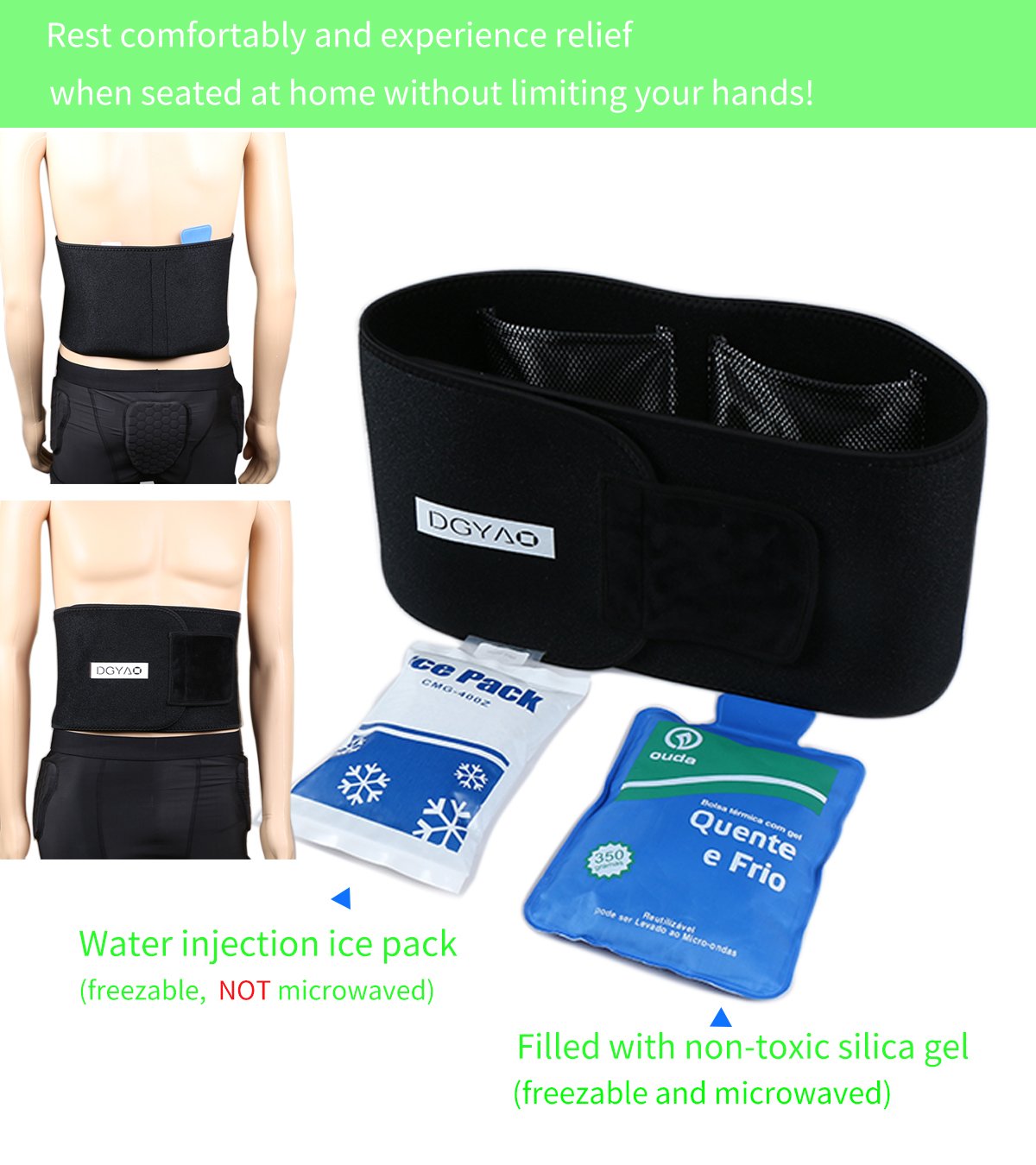 Amazon.com: Alivio del Dolor frío caliente terapia Wrap ...