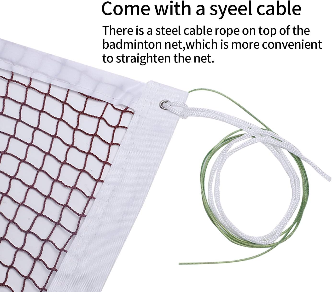 ZZICEN Badminton Net for Backyard - Badminton Replacement Net with Carry Bag, 20FT Multi-Sports Net for Family Indoor Outdoor Court, Backyard, Driveway : Sports & Outdoors