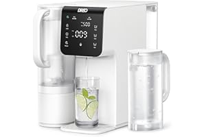 Dreo Reverse Osmosis Water Filter Countertop, 7-Stage RO Water Filtration System, Installation-Free, Reduce TDS, Water Filter Pitcher for Home, Kitchen, 3:1 Pure to Drain, WF511